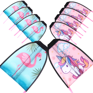 Set de 10 mini cometas tirachinas Unicornio-flamenco